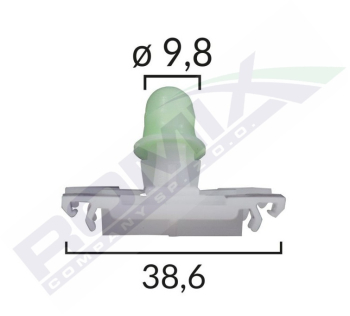 Clips Fixare Elemente Exterioare Pentru Vw - Alb Set 10 Buc 