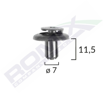 Clips Fixare Pentru Lexus/Toyota/Yamaha 7X11.5Mm - Negru Set 10 Buc 