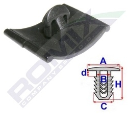 Clips Fixare Pentru Opel - Negru Set 10 Buc