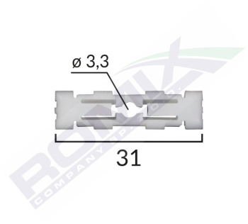 Clips Fixare Plafonpentru Grup Vag - Alb Set 10 Buc 