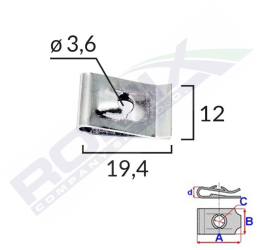 Clips Metalic Fixare Universal Set 25 Buc 