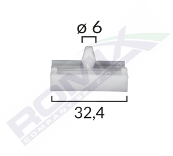 Clips Praguri Bmw 6X24Mm - Gri Set 10 Buc 