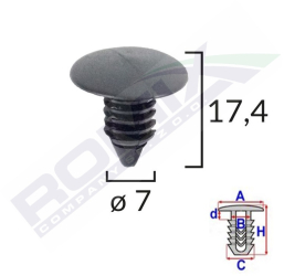 Clips Tapiterie Pentru Citroen/Daewoo Set 10 Buc 