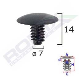 Clips Tapiterie Pentru Fiat/ Lancia/Alfa Romeo Set 10 Buc 