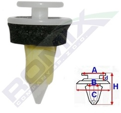 Clips Tapiterie Pentru Mercedes W163 8X29Mm Set 10 Buc 