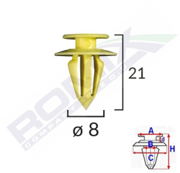 Clips Tapiterie Pentru Vw/Ford/Seat Set 10 Buc 