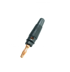 Conector Tip Banana Tata Negru Aurit 