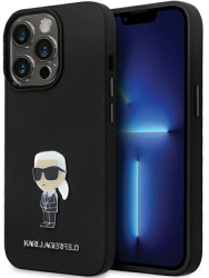 Husa Profesionala Karl Lagerfeld Hc Ikonik Black pentru Iphone 14 Pro Max 