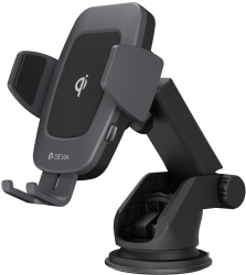 Devia Navigation Profesional Car Holder With Wireless Charging Black 10w