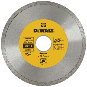 DeWALT - Disc diamantat continuu pentru placi ceramice 125x22.2x1.6mm DT3713-QZ