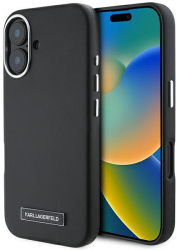 Husa Profesionala Karl Lagerfeld pentru iPhone 16 Plus Neagra 