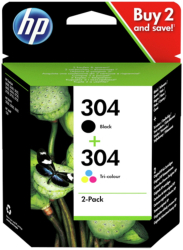 Ink cartridge HP 304 Double pack Black / Tri-color 