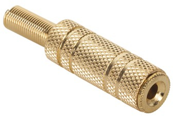 Jack 3.5mm Mama Stereo Auriu Cablu Metalic