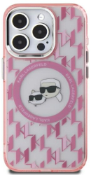 Husa Profesionala Karl Lagerfeld Iphone 16 6 1 Roz Monograma