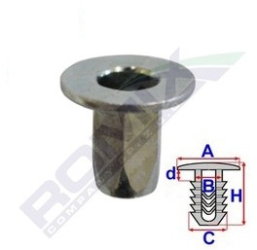 Piulita Pentru Nuturi Pentru Fiat Universal 8.8X15.8Mm Set 10Buc 