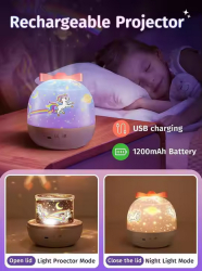 Proiector Led Stea Unicorn Cu Bluetooth 