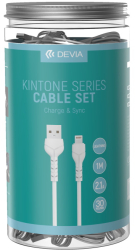 Set Cabluri Profesional Devia Kintone V2 Ec406 USB Lightning 