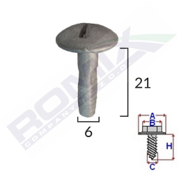 Surub Capac Motor Pentru Citroen/Peugeot 6X21Mm - Metalic Set 5 Buc 