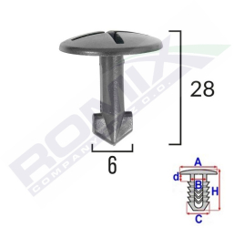 Surub Fixare Elemente Roata Pentru Audi/Seat 8X28Mm - Negru Set 5 Buc 