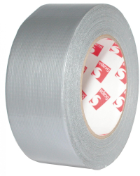 Banda Adeziva Cu Insertie Textil Gri 50m 