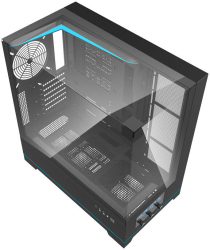 Carcasa PC Silentioasa Fara Ventilatoare Darkflash Dy450 negru 