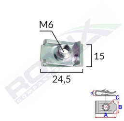 Clips Metalic Fixare Pentru Audi/Bmw Si Universal Set 10 Buc 