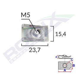 Clips Metalic Fixare Universal Set 10 Buc 