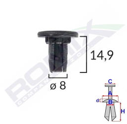 Clips Tapiterie Pentru Renault Laguna/Scenic Ii Set 10 Buc 