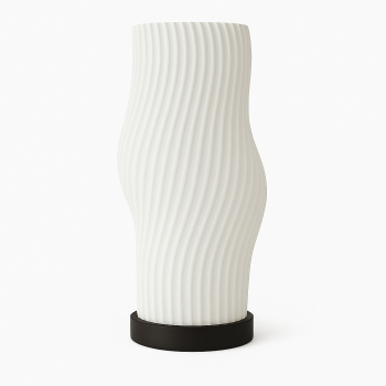 Lampa Sani Wien E27 material ecologic PLA 140 x 140 x H270 mm alb 