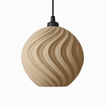 Lampa suspendata Sani Atina E27 material ecologic PLA 246 x 248 x H 210 mm Kashmir 