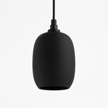 Lampa suspendata Sani Praga E27 material ecologic PLA 180 x 180 x H 240 mm negru 