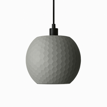 Lampa suspendata Sani Sofia E27 material ecologic PLA 240 x 240 x H 210 mm gri 