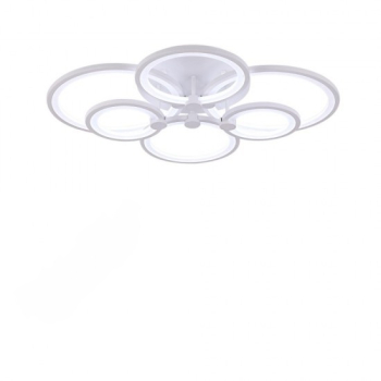 Lustra led cercuri 100W cu 6 brate 3 culori ir 830mm x 140mm