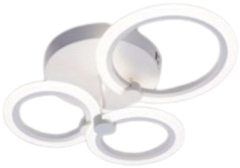 Lustra led cercuri 40W cu 3 brate 3 culori ir 440mm x 150mm