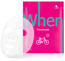 Masca revitalizanta din bioceluloza cu acid hialuronic si musetel pentru ten uscat Travelmate 23 g When 