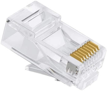 Mufa Rj45 Pass Through Cat 6e Gold 