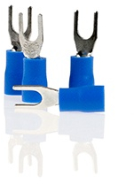 Papuc Electric Auto Izolat Albastru Tip Furca 4.3Mm-Set 10 Buc 