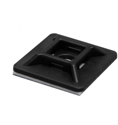 Suport Coliere Cablu 50buc 28x28mm Negru 