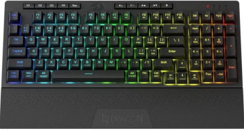 Tastatura gaming Redragon Shiva Pro Wireless 2.4Ghz Bluetooth Wired RGB (Negru) 