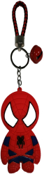 Breloc Spiderman pentru copii cauciuc rosu 22 cm