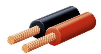 Cablu Pentru Difuzor Rosu-negru 2x0 5 Mm 100 M/rola 