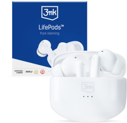 Casca Profesionala Bluetooth 3mk Lifepods Alba 