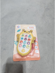 Jucarie Interactiva Flippy Telefon Inteligent Model Albinuta Functii Educative Muzicale si Voce 4-6 ani 19 x 11.5 cm din Plastic Galben