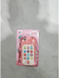 Jucarie Interactiva Flippy Telefon Inteligent Model Dinozaur Functii Educative Muzicale si Voce 4-6 ani 19 x 11.5 cm din Plastic Roz 
