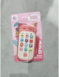 Jucarie Interactiva Flippy Telefon Inteligent Model Unicorn Functii Educative Muzicale si Voce 4-6 ani 19 x 11.5 cm din Plastic Roz 