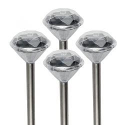 Lampa De Gradina Cu Baterie Solara 4 Buc 
