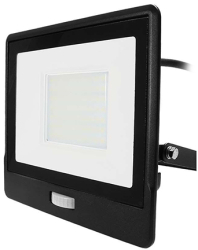 Led Reflector Senzor Miscare 50W 6400K IP65 - Negru 
