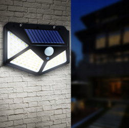 Lumina Perete Senzor Solar cu 100 LED-uri 
