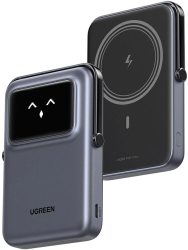 Baterie externa UGREEN Uno 10000mAh 20W Digital Display 5V\/3A Gri Negru 