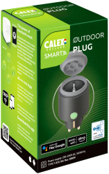 Priza inteligenta de exterior Calex, Bluetooth, 16A, IP44, Negru 